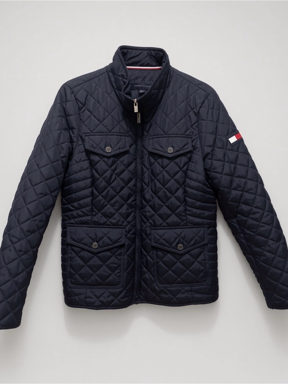 Tommy Hilfiger Navy Quilted Field Jacket
